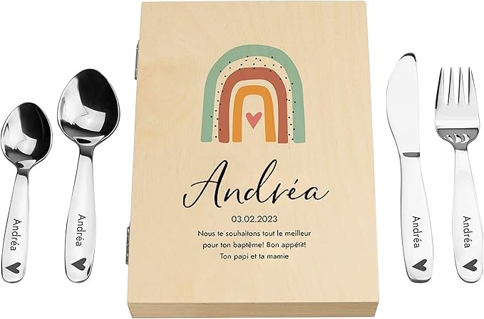 couvert grave-personnalisé cadeau bapteme