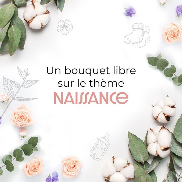 Cadeau floral tendre et joyeux